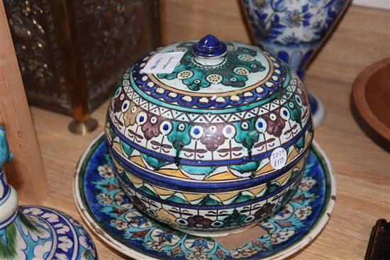 Five pieces of Persian ceramics